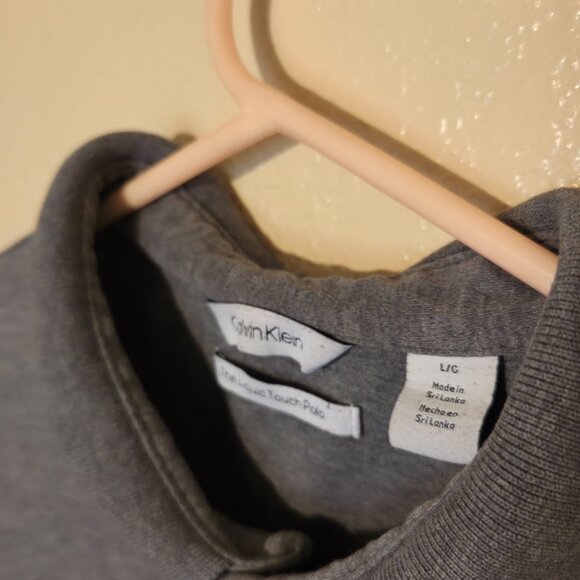 Calvin Klein Men's Large Grey Polo Shirt - Picture 3 of 8